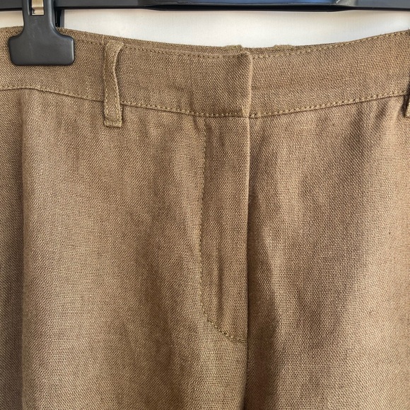 Massimo Dutti linen women’s pants khaki  excellent condition size 10 - Picture 3 of 11